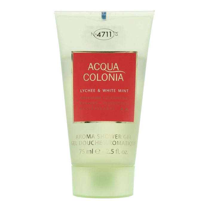 Gel de duș 4711 Acqua Colonia Litchi și mentă albă, hidratant, pentru toate tipurile de piele, 75 ml
