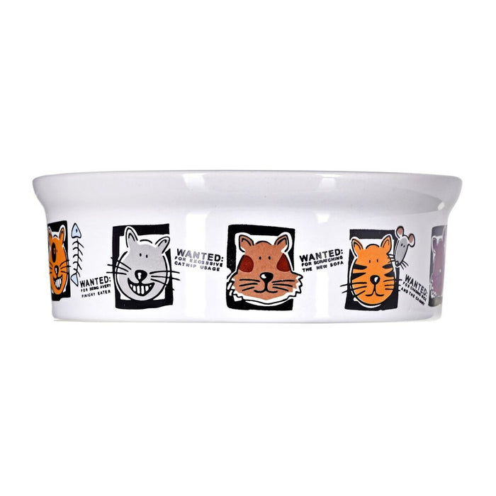 Dispozitiv de hrănire pentru pisici Trixie Wanted Alb Poliester Ceramic 12 cm