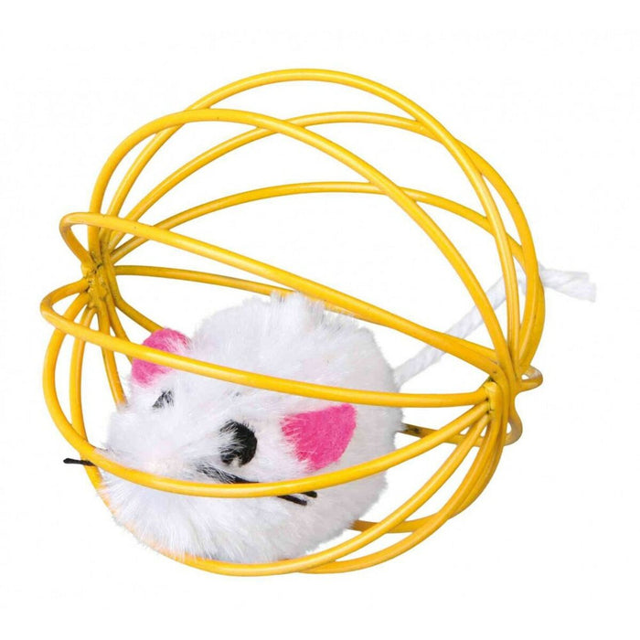 Jucării Trixie Mouse in a Wire Ball Multicolor Poliester