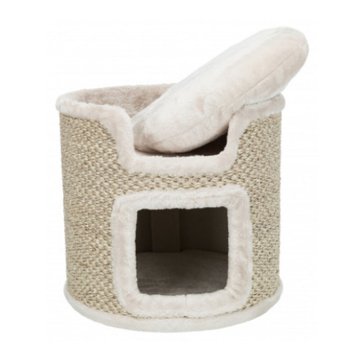 Pat pentru pisică Trixie Tour Ria Bej Gri deschis Sisal Ø 37 cm