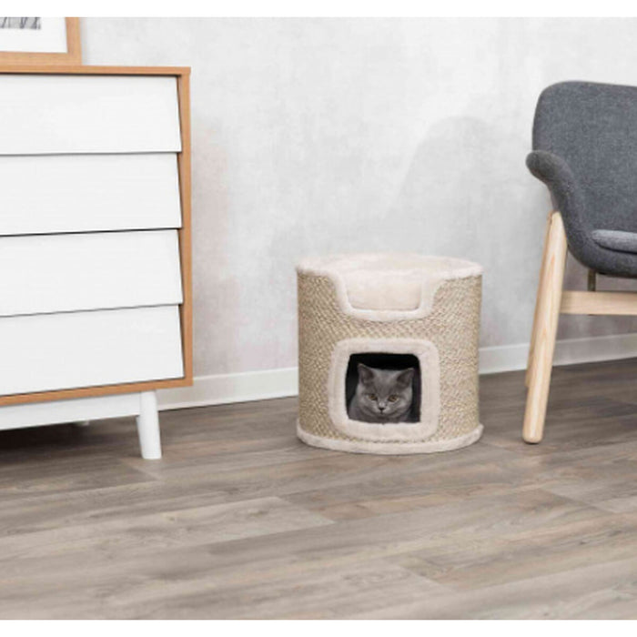 Pat pentru pisică Trixie Tour Ria Bej Gri deschis Sisal Ø 37 cm