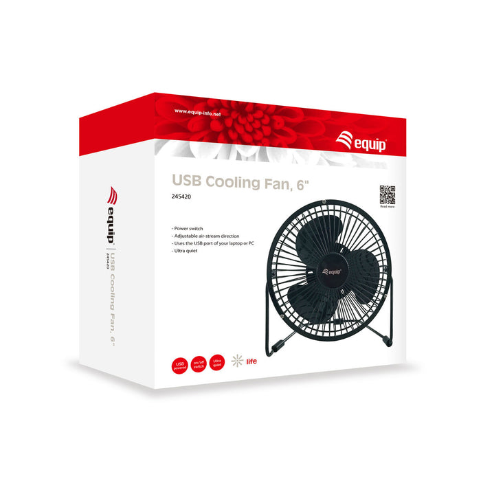Ventilator de Masă Equip Negru 6"