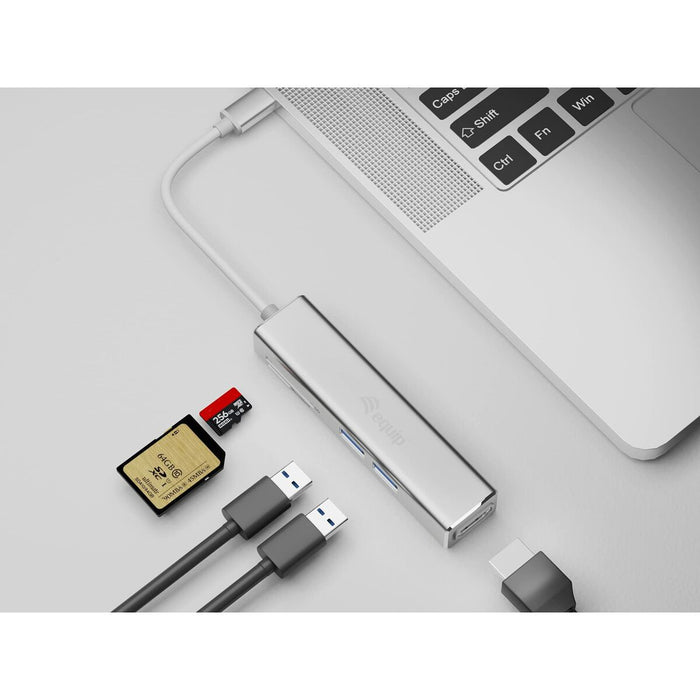 Hub USB Equip 133480 Gri