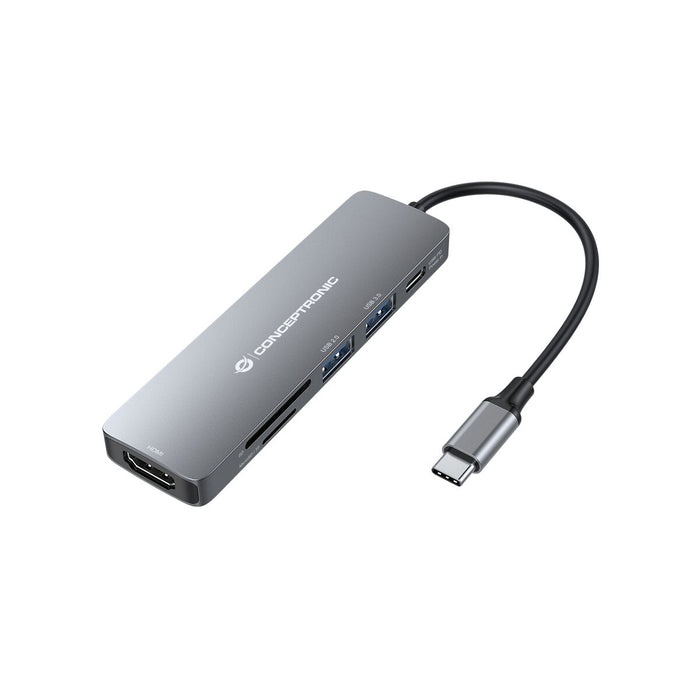Hub USB Conceptronic 110517507201 Gri