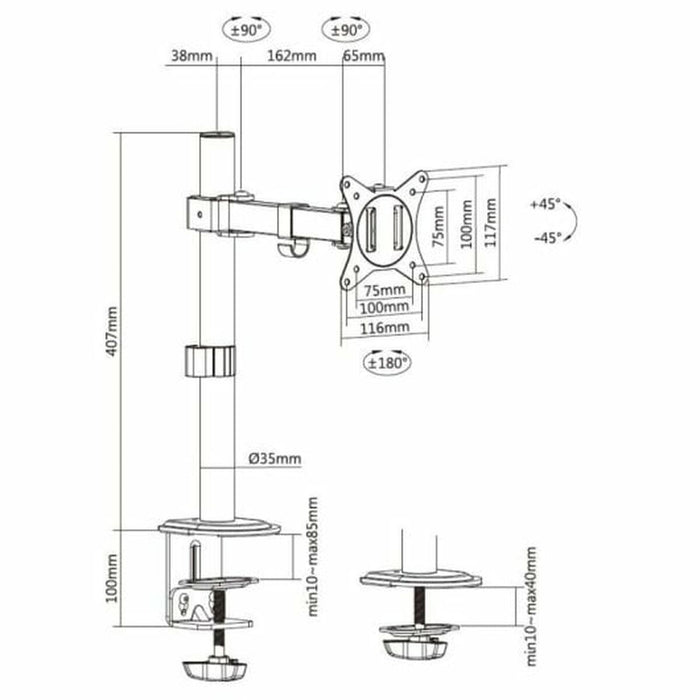 Suport de Masă pentru Ecran Equip 650156 17"-32"