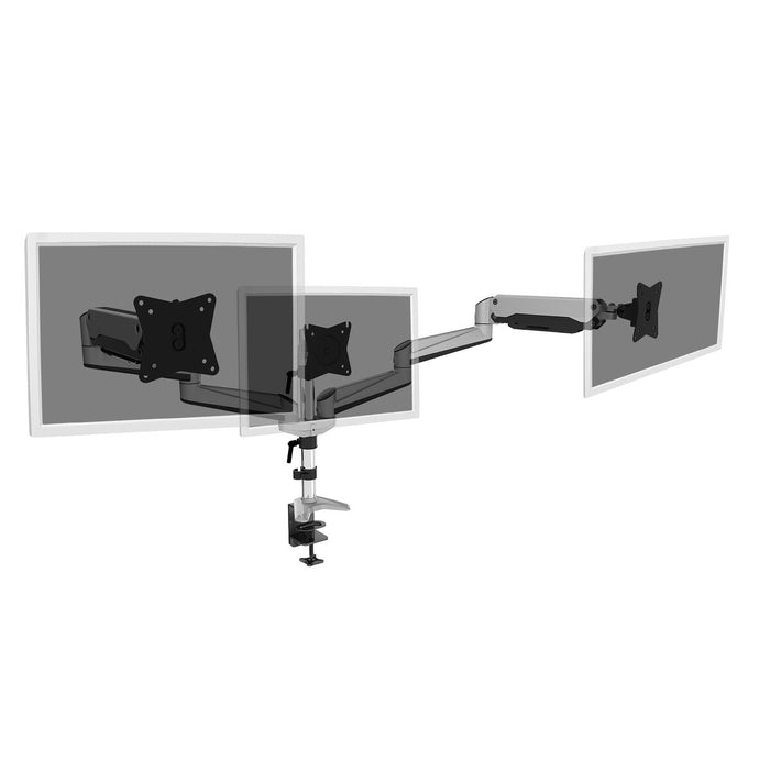 Suport de Masă pentru Ecran Digitus by Assmann DA-90363 Negru/Gri Negru/Argintiu 27"