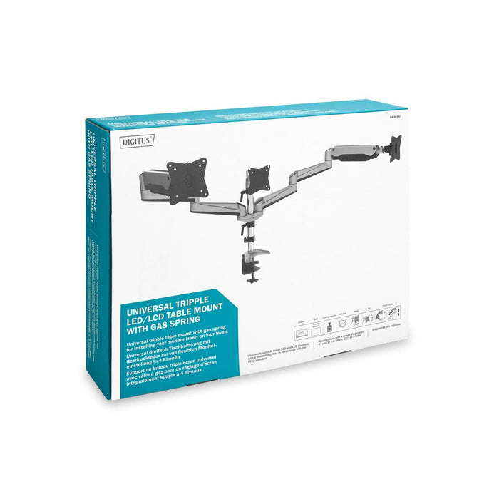 Suport de Masă pentru Ecran Digitus by Assmann DA-90363 Negru/Gri Negru/Argintiu 27"