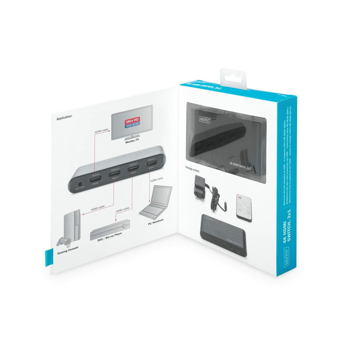 Comutator HDMI Digitus by Assmann DS-45316 Negru
