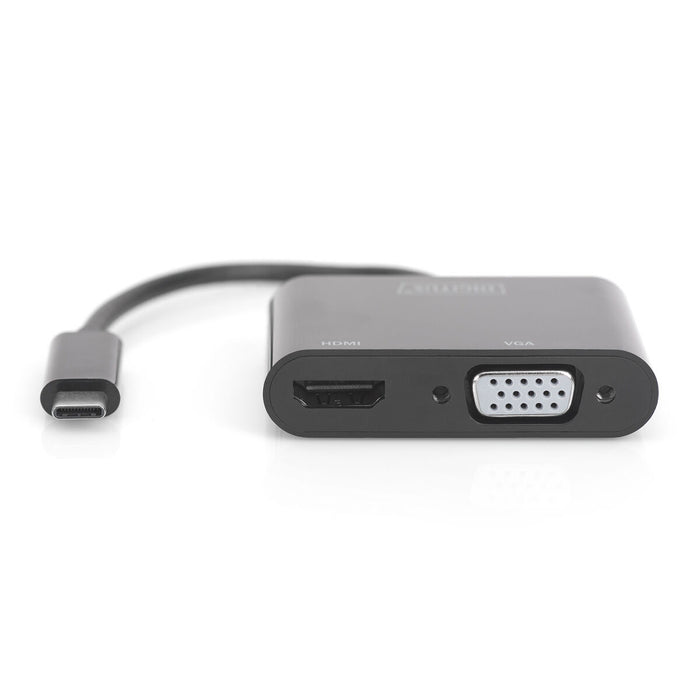 Adaptor USB C la VGA/HDMI Digitus DA-70858