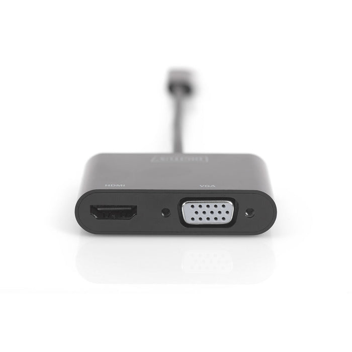Adaptor USB C la VGA/HDMI Digitus DA-70858