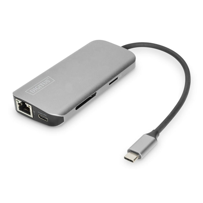 Hub USB Digitus by Assmann DA-70884 Negru Argintiu