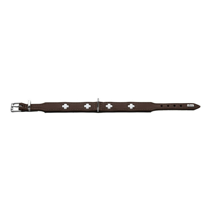 Zgardă pentru câini Hunter Swiss Negro, marrón (24-28.5 cm)