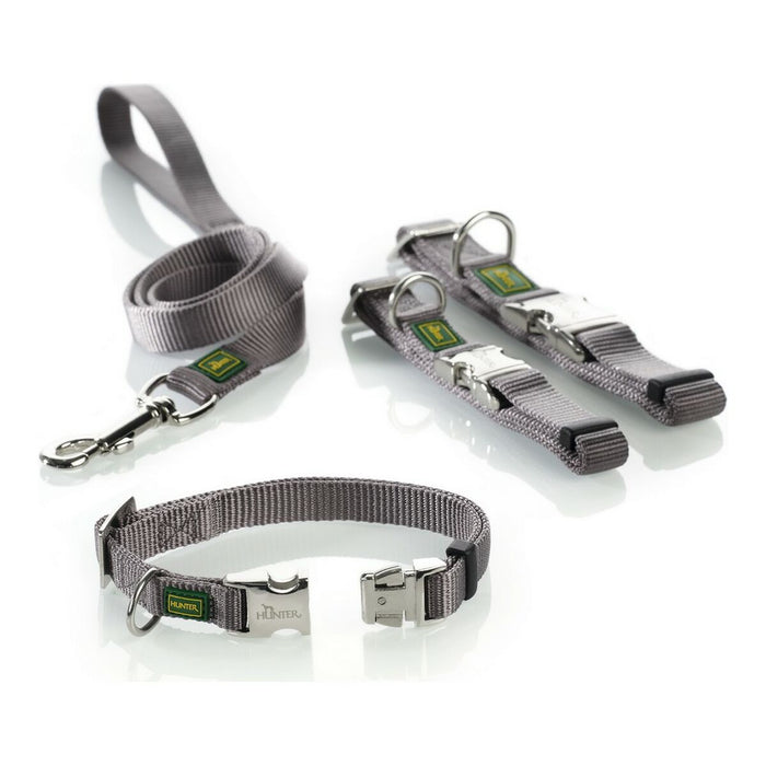 Zgardă pentru câini Hunter Alu-Strong Gri Mărimea L (45-65 cm)