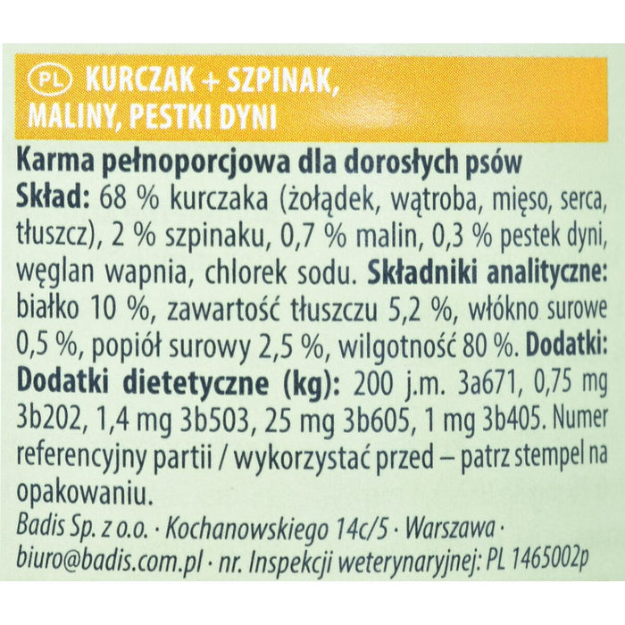 Hrană umedă Animonda GranCarno Zmeură Pui Dovleac Spanac 400 g
