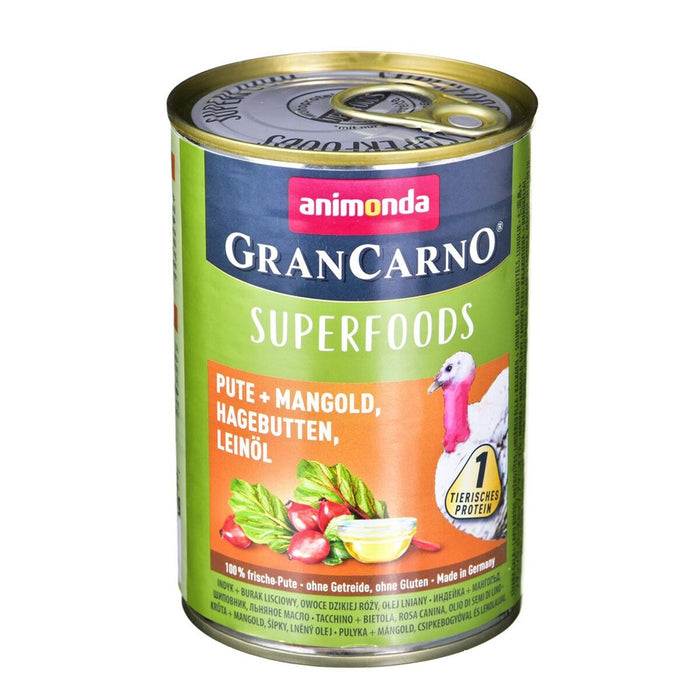 Hrană umedă Animonda GranCarno Superfoods Curcan Sfeclă 400 g