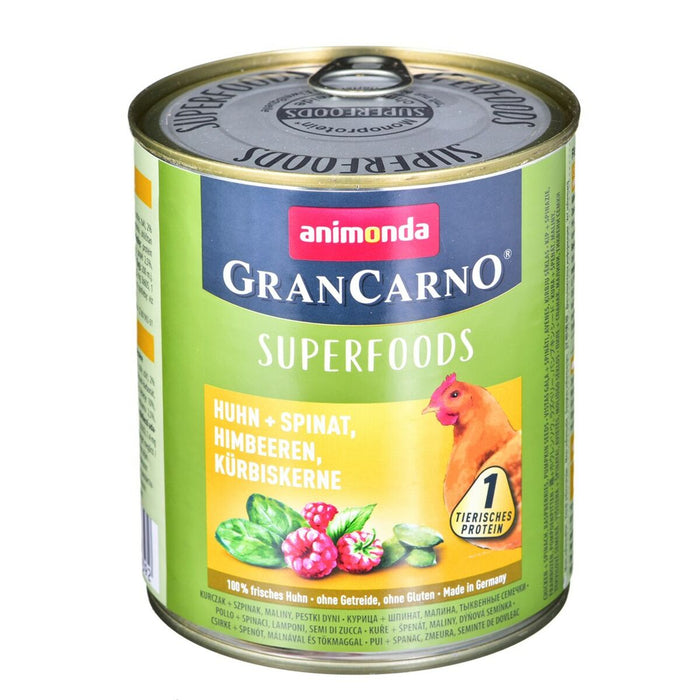 Hrană umedă Animonda GranCarno Superfoods Zmeură Pui Dovleac Spanac