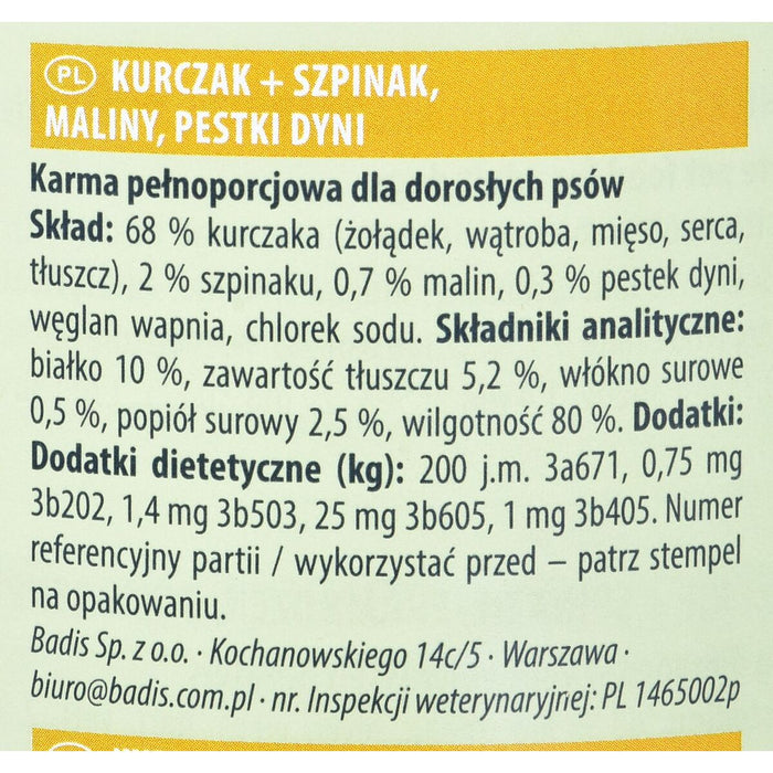 Hrană umedă Animonda GranCarno Superfoods Zmeură Pui Dovleac Spanac