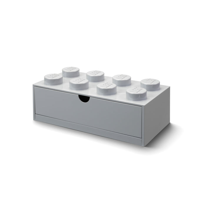 Sertar de depozitare LEGO, 8 (4x2), gri, 31,6 × 15,8 × 11,3 cm