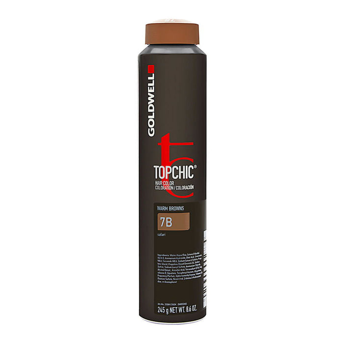 Vopsea permanentă de păr Goldwell TopChic, nuanța 7B Medium Blonde Beige, 250 ml