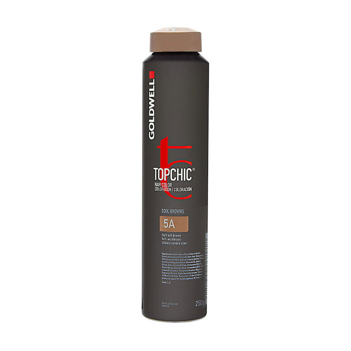 Vopsea permanentă de păr Goldwell TopChic, nuanța 5A Light Ash Brown, 250 ml