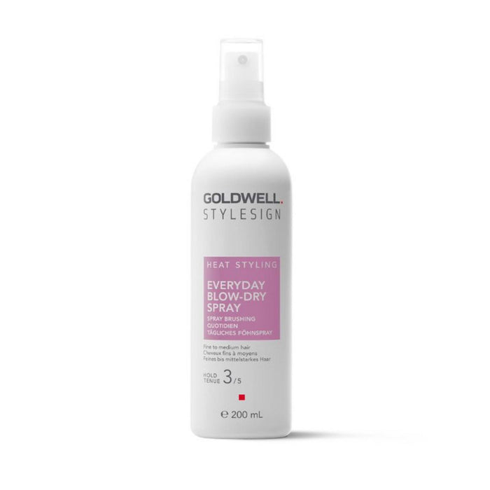 Spray pentru coafat Goldwell Stylesign Everyday Blow-Dry Spray, pentru păr fin și mediu, protecție termică, fixare 3/5, 200 ml