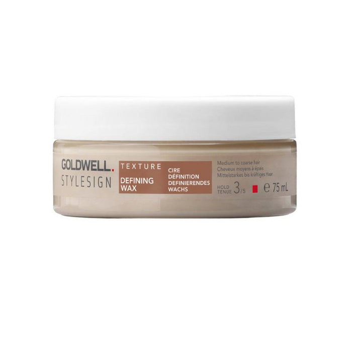 Ceară de coafat Goldwell StyleSign Texture Defining Wax, pentru păr cu fir mediu spre gros, fixare 3/5, 75 ml