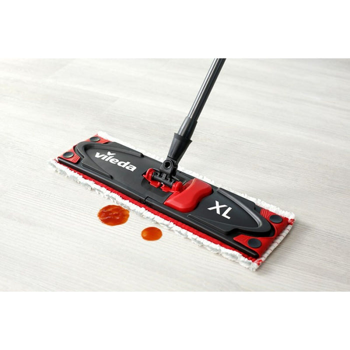 Mop with Bucket Vileda Ultramat Turbo XL Negru Roșu Microfibră