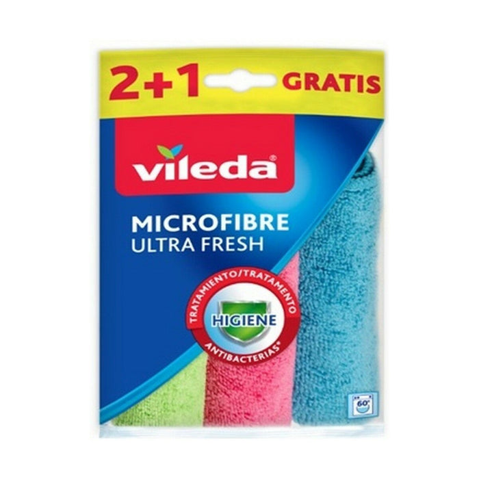 Lavetă de curățare din microfibră Vileda 4023103217409 3 Unități