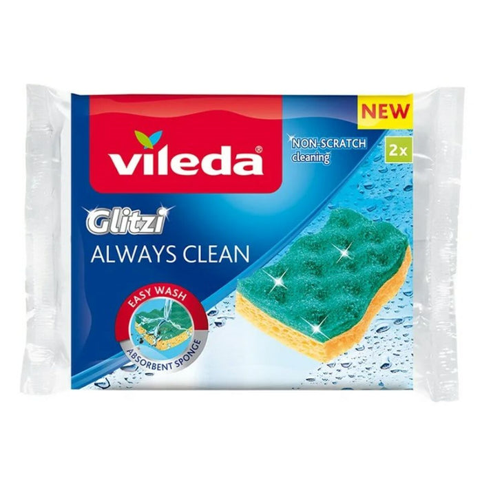 Burete de sârmă Vileda 168527 Galben Verde Viscoză (2 Unități)