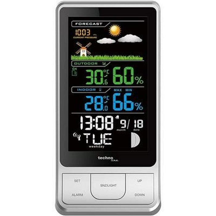 Stație Meteorologică Multifuncțională Techno Line WS6441 Negru Crom