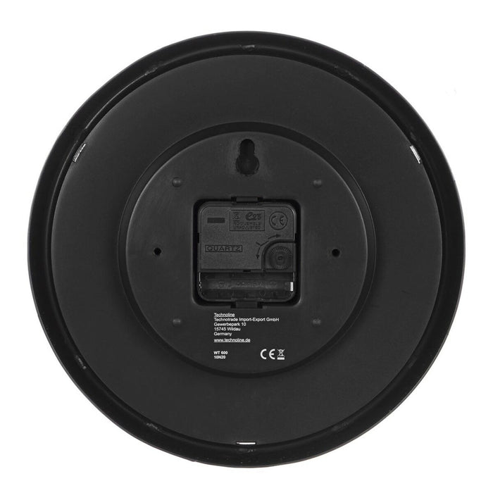 Ceas de Perete Techno Line WT600B Alb Negru 25 cm