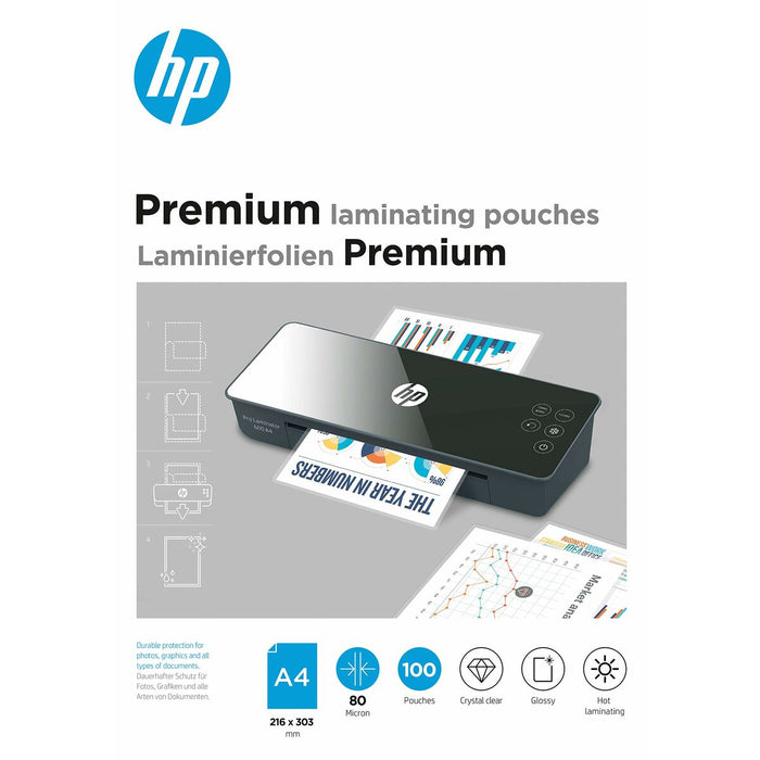 Manșoane de plastifiere HP Premium 9123 (1 Unități) 80 mic