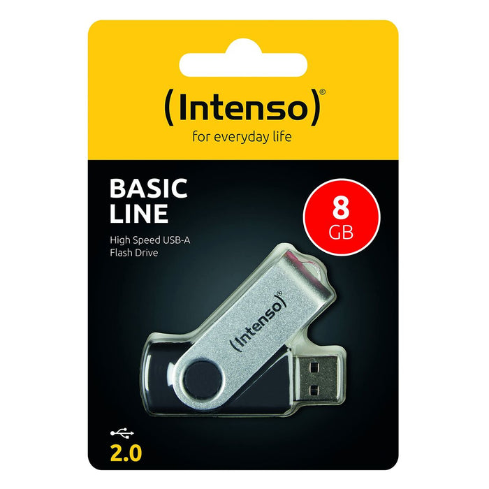 Memorie USB INTENSO 3503460 8 GB Negru Negru/Argintiu 8 GB