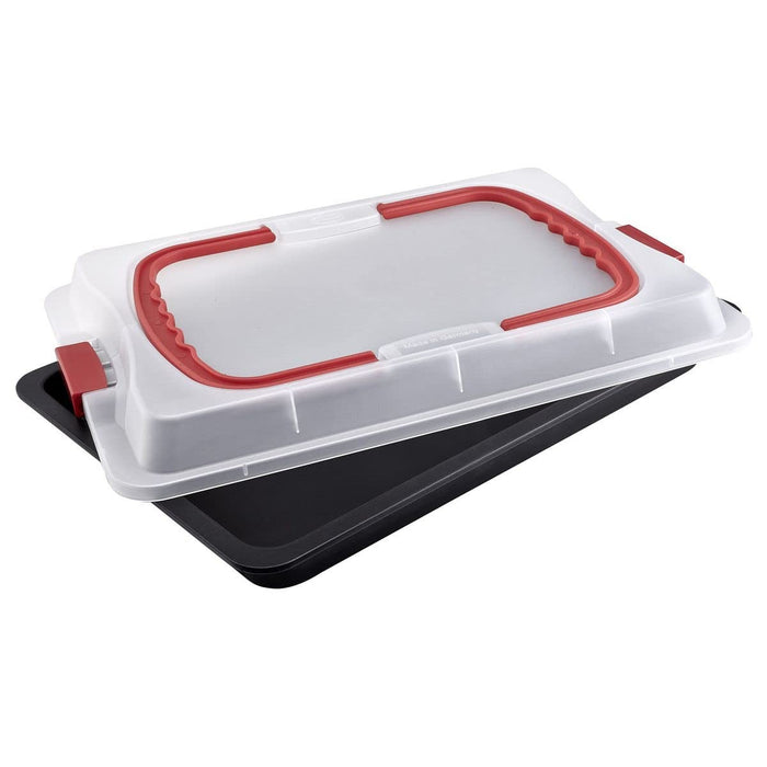 Oală pentru gratinat Dr. Oetker Bake & Go Cu Capac Negru Oțel inoxidabil Oțel Plastic 29 x 42 x 4 cm