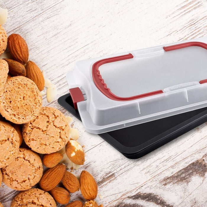 Oală pentru gratinat Dr. Oetker Bake & Go Cu Capac Negru Oțel inoxidabil Oțel Plastic 29 x 42 x 4 cm