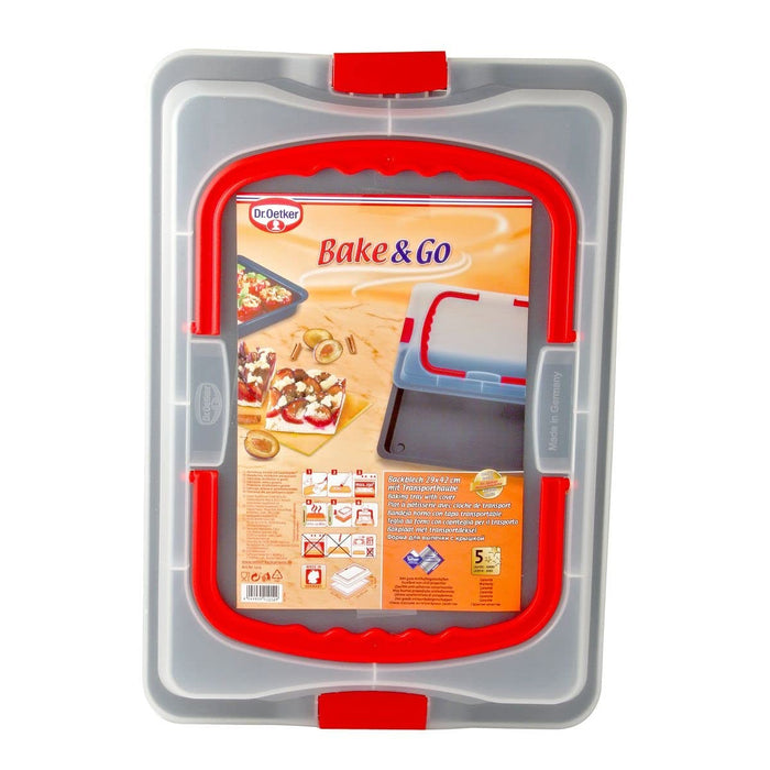 Oală pentru gratinat Dr. Oetker Bake & Go Cu Capac Negru Oțel inoxidabil Oțel Plastic 29 x 42 x 4 cm
