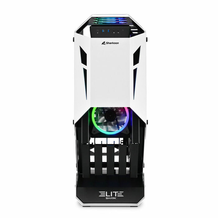 Unitate Semi-tower ATX Sharkoon ELITE SHARK CA700 LED RGB Negru/Alb Alb