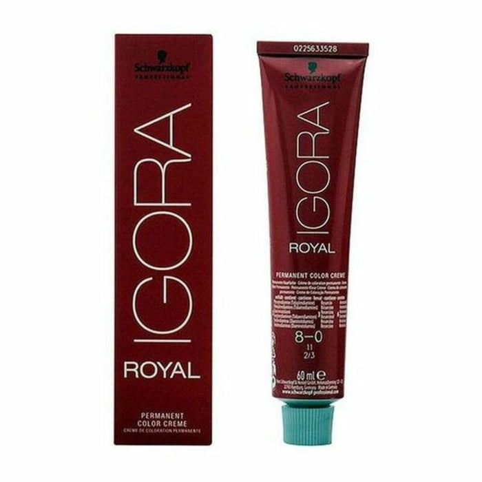 Vopsea Permanentă Igora Royal Schwarzkopf Igora Royal 8-0 Nº 8-0 Nº 9.0-rubio muy claro Nº 8.0-rubio claro 60 ml