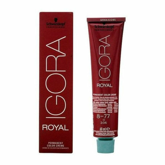 Vopsea Permanentă Igora Royal Schwarzkopf Igora Royal 8-77 Nº 9.0-rubio muy claro Nº 8.0-rubio claro 60 ml