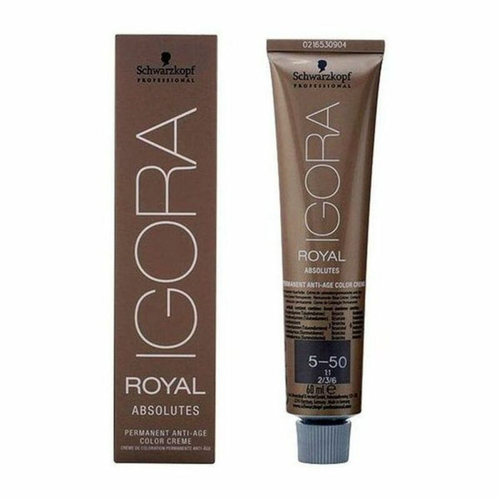 Vopsea Permanentă Anti-aging Igora Royal Absolutes Schwarzkopf 4045787200768 Nº 5-50 Nº 5-50 60 ml