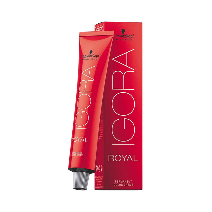 Vopsea permanentă de păr Schwarzkopf Professional Igora Royal, nuanța 8-0 Light Blonde Natural, 60 ml