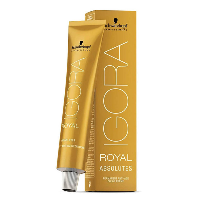 Vopsea permanentă de păr Schwarzkopf Professional Igora Royal Absolutes, nuanța 6-80 Dark Blonde Red Natural, 60 ml