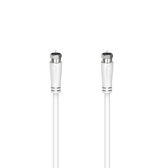 Cablu Coaxial Antenă TV Hama 1,5 m Alb