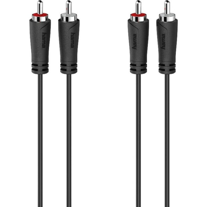Cablu 2 x RCA Hama 00205258 3 m Negru