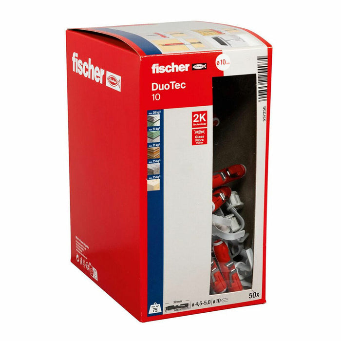 Crampoane Fischer Duotec 537258 Nailon M10 (50 Unități)