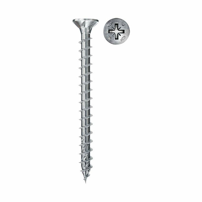 Set de șuruburi Fischer 200 Unități Placat cu zinc (3,5 x 16 mm)