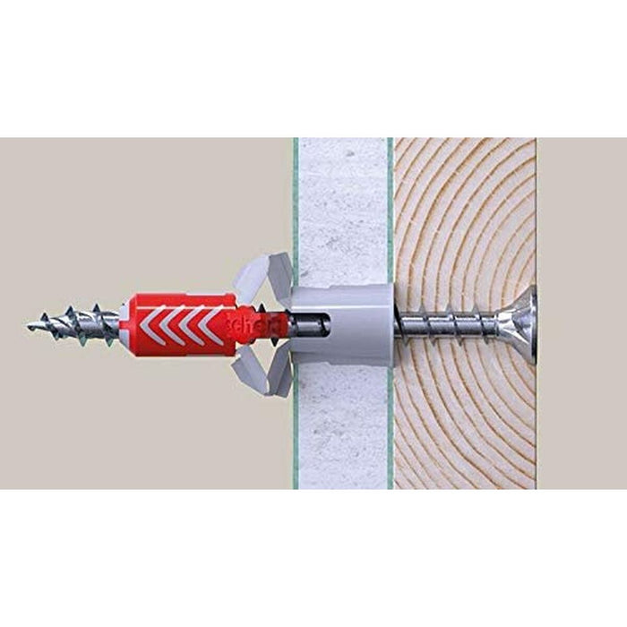 Set de șuruburi Fischer 200 Unități 4 x 40 mm Placat cu zinc