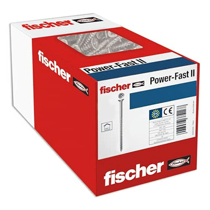 Cutie cu șuruburi Fischer fpf ii czp 4 x 45 mm Placat cu zinc (200 Unități)