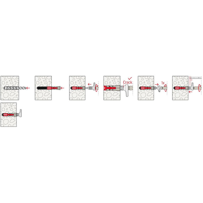 Cuie unghiulare Fischer 5 x 25 mm 8 Unități