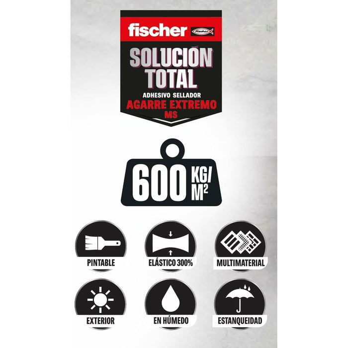 Sealer / adeziv Fischer Solución Total 572475 Alb 290 ml Extra puternic